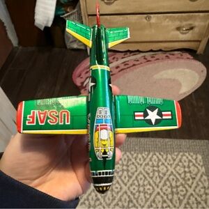 Koyo Metal Tinplate US Military Aircraft USAF XF8B-1